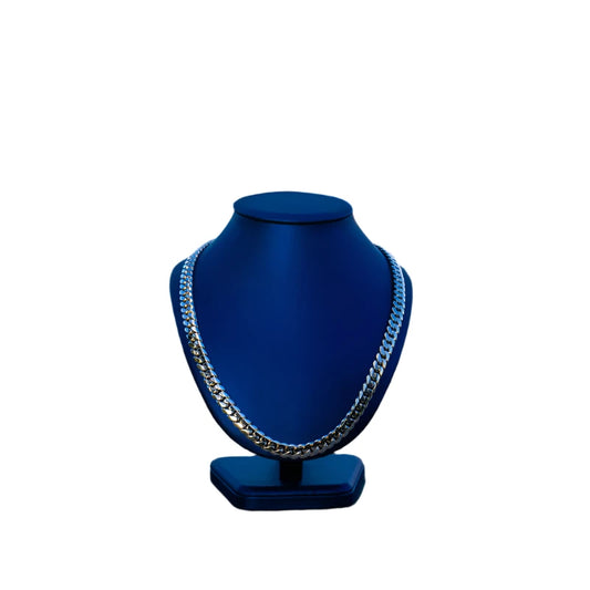 12 MM Silver Cuban Link Chain