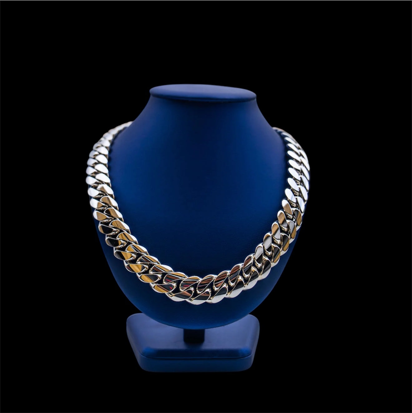 20MM Silver Cuban Link Chain