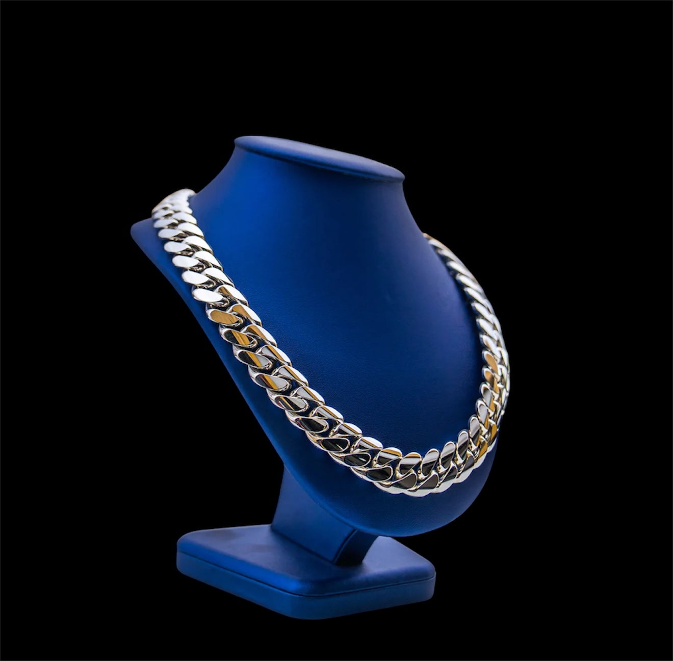 20MM Silver Cuban Link Chain