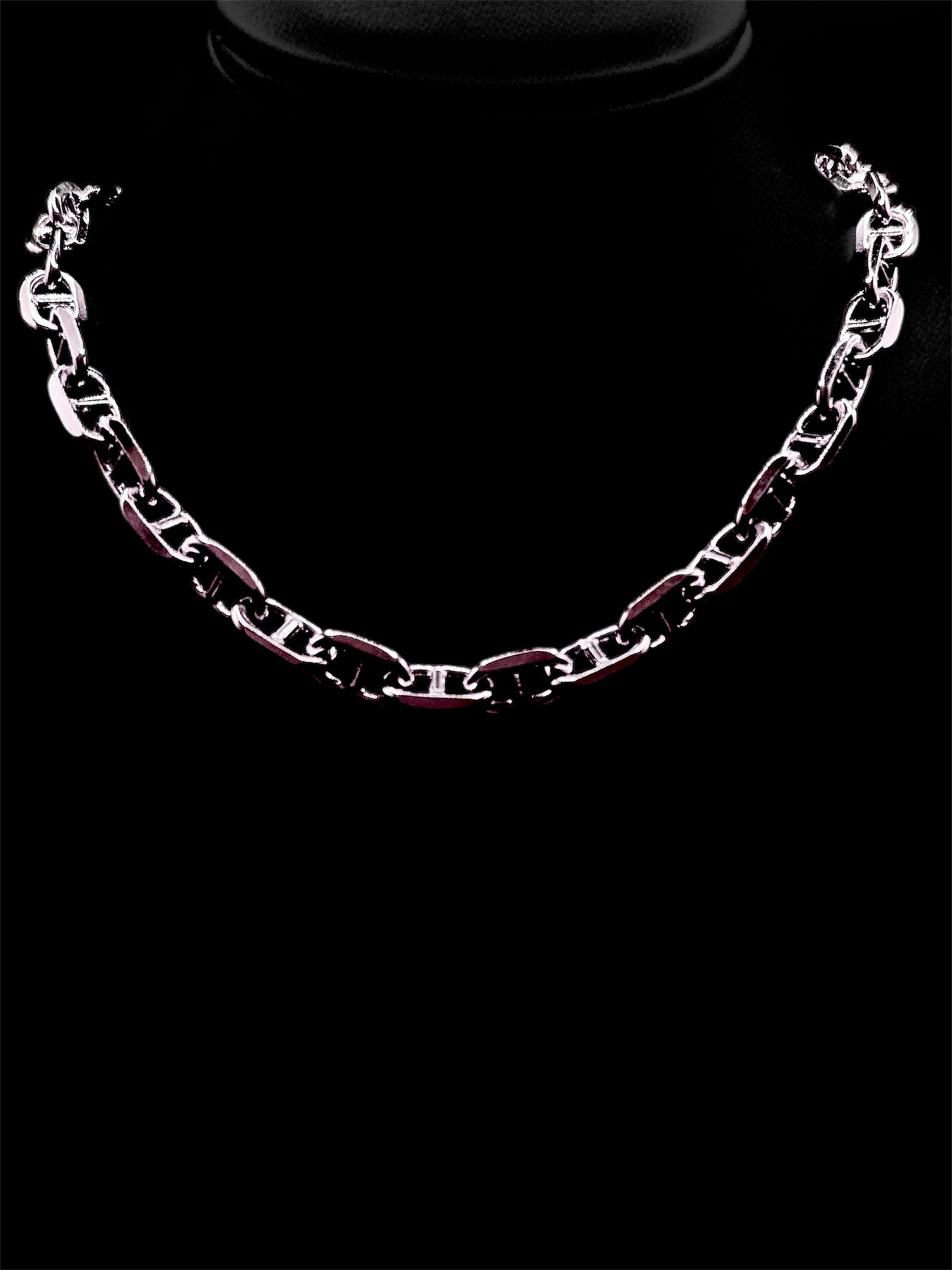 10mm Anchor Necklace 14k