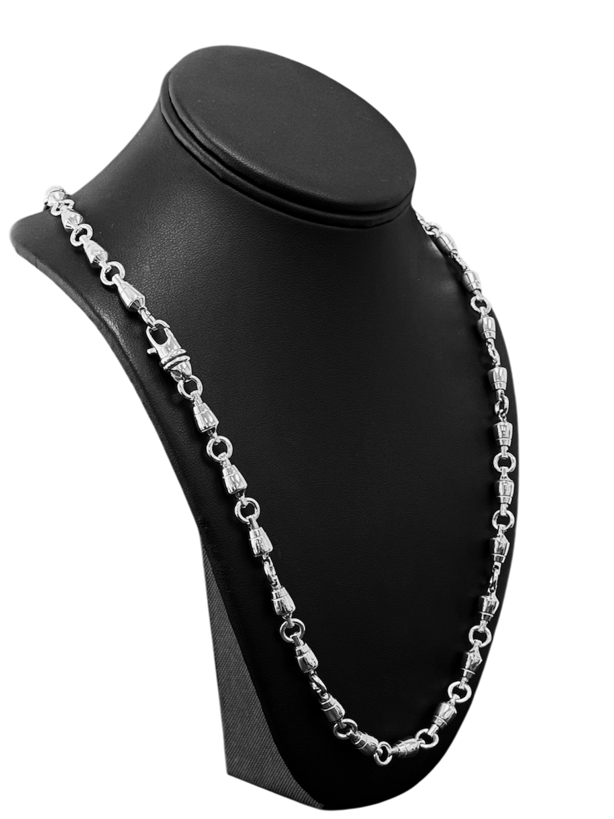 8MM Silver Swivel Necklace