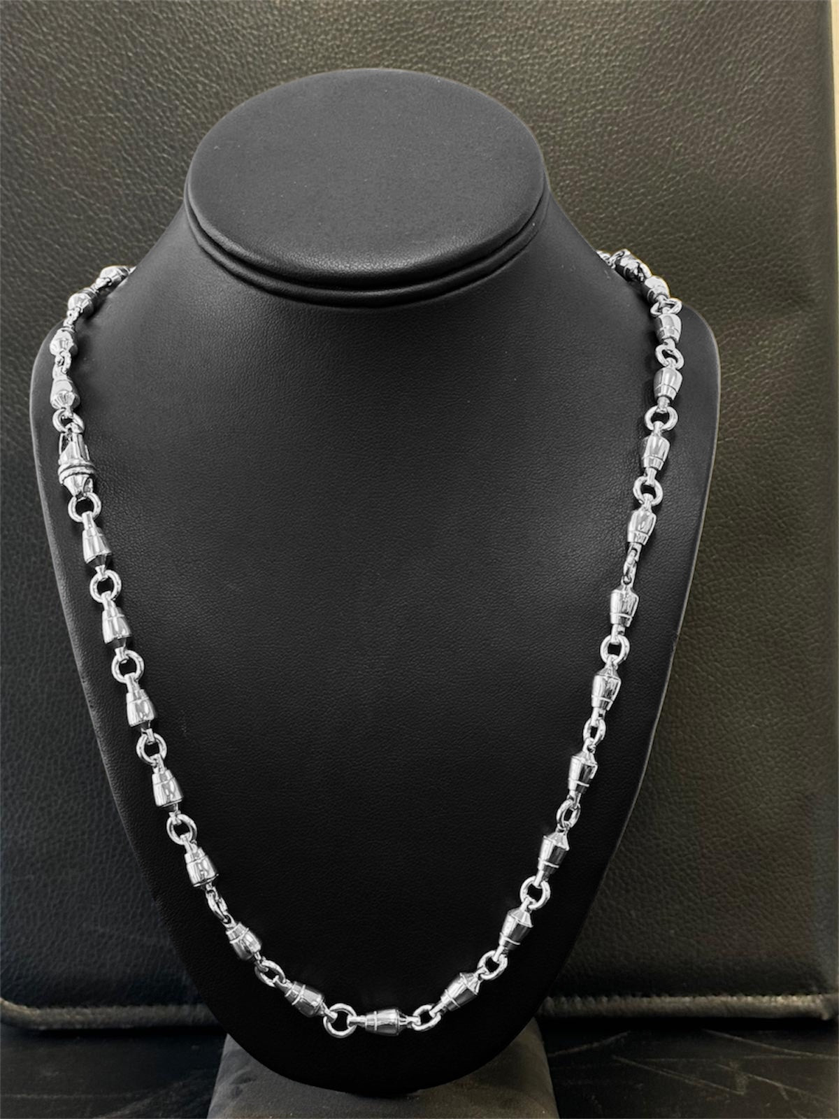8MM Silver Swivel Necklace