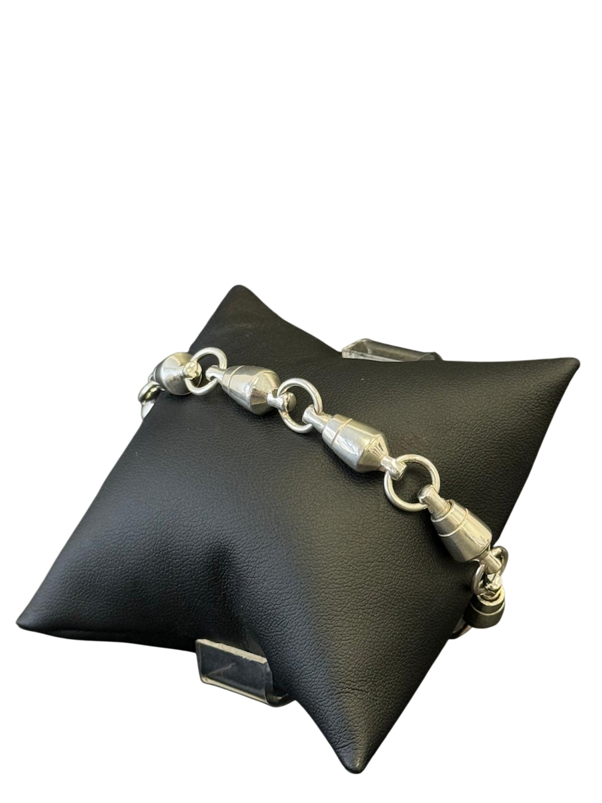 8MM Silver Swivel bracelet