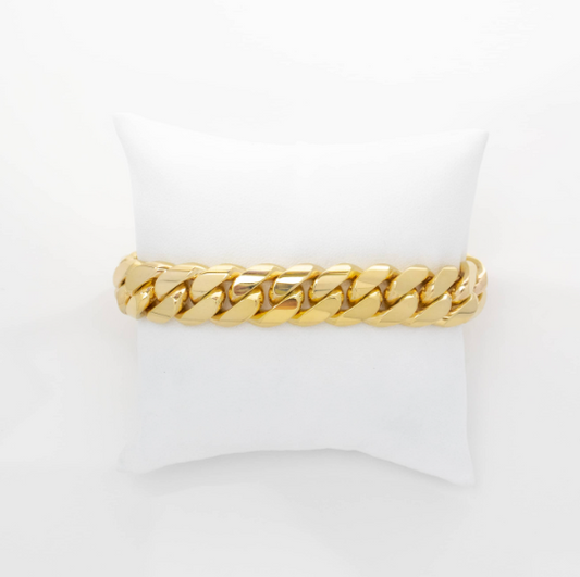 14 MM Cuban Link Bracelet 10K
