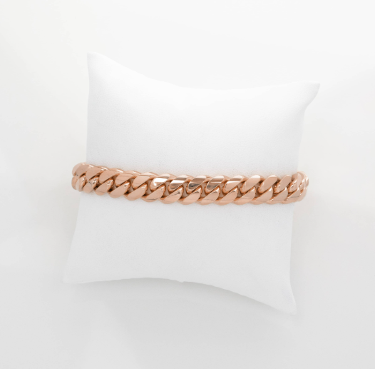 8 MM Cuban Link Bracelet 14k