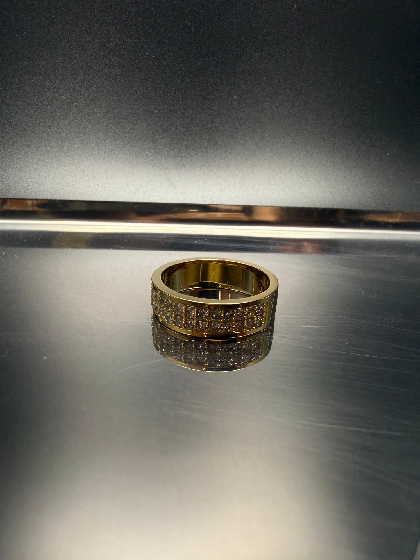 14K Gold Custom Diamond Ring Natural Diamond Band