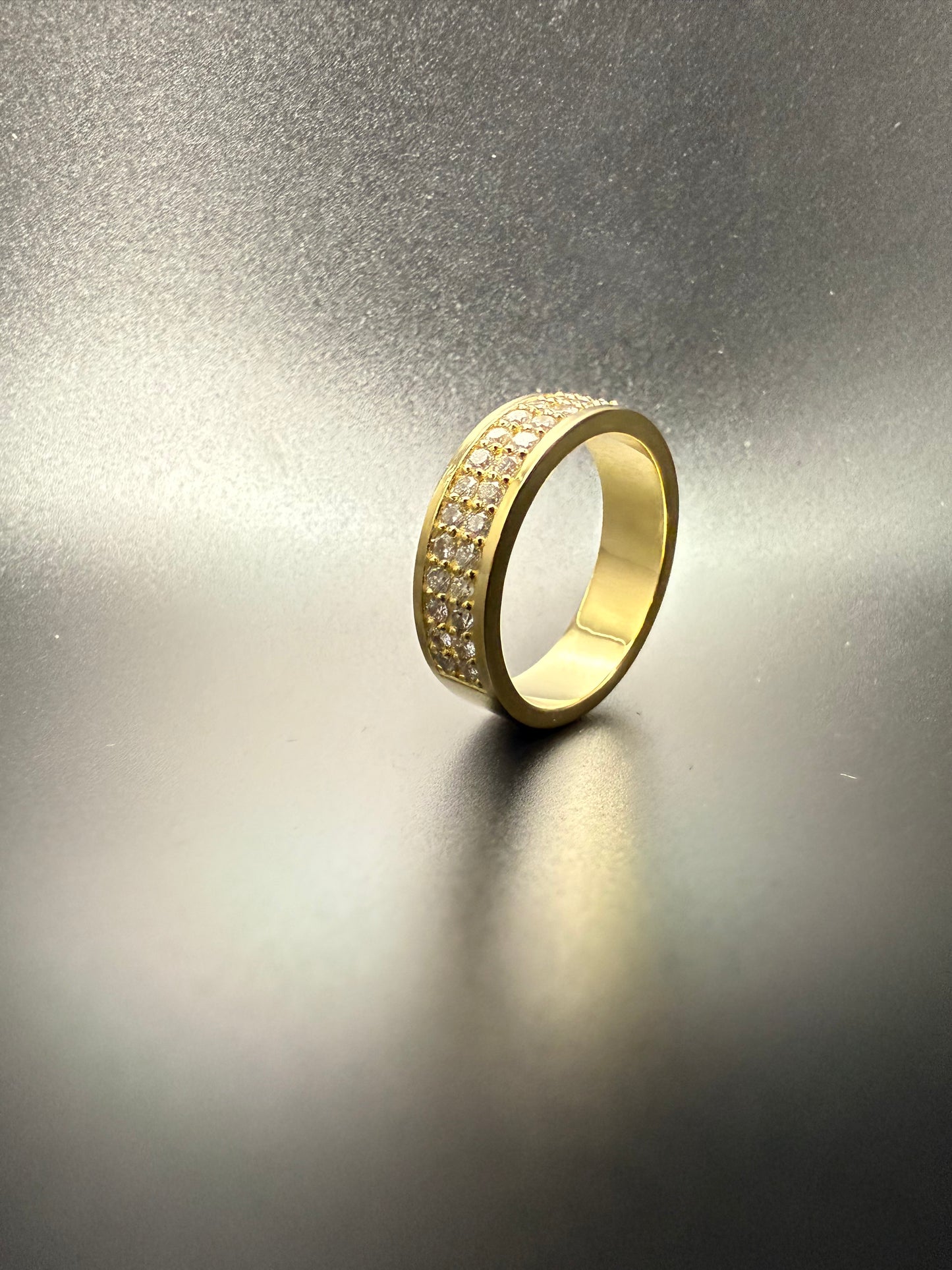 14K Gold Custom Diamond Ring Natural Diamond Band