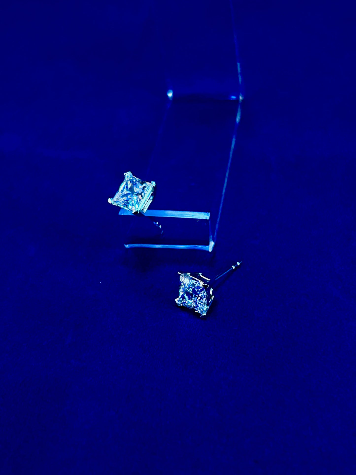 Princess Cut Stud