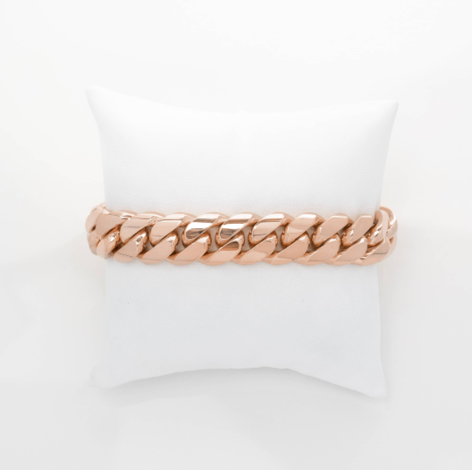 14k Gold Cuban Link Bracelet 14MM