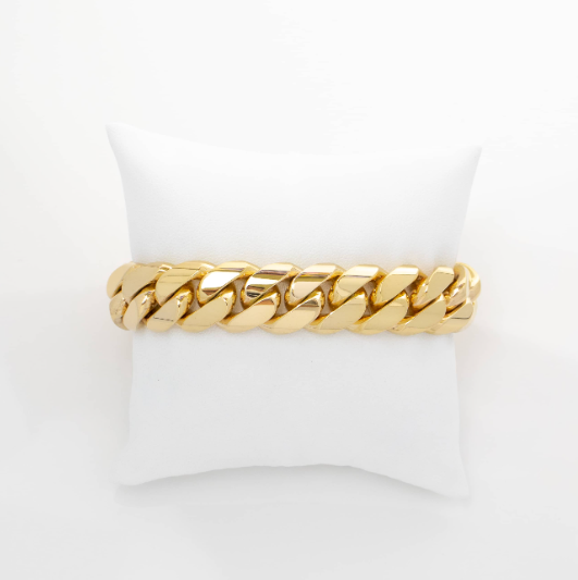 16 MM CUBAN LINK BRACELET 14K