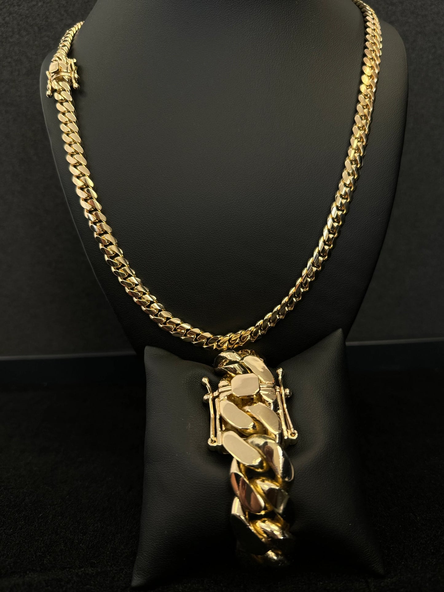 Gold-Plated Sterling Silver Cuban Link Chain